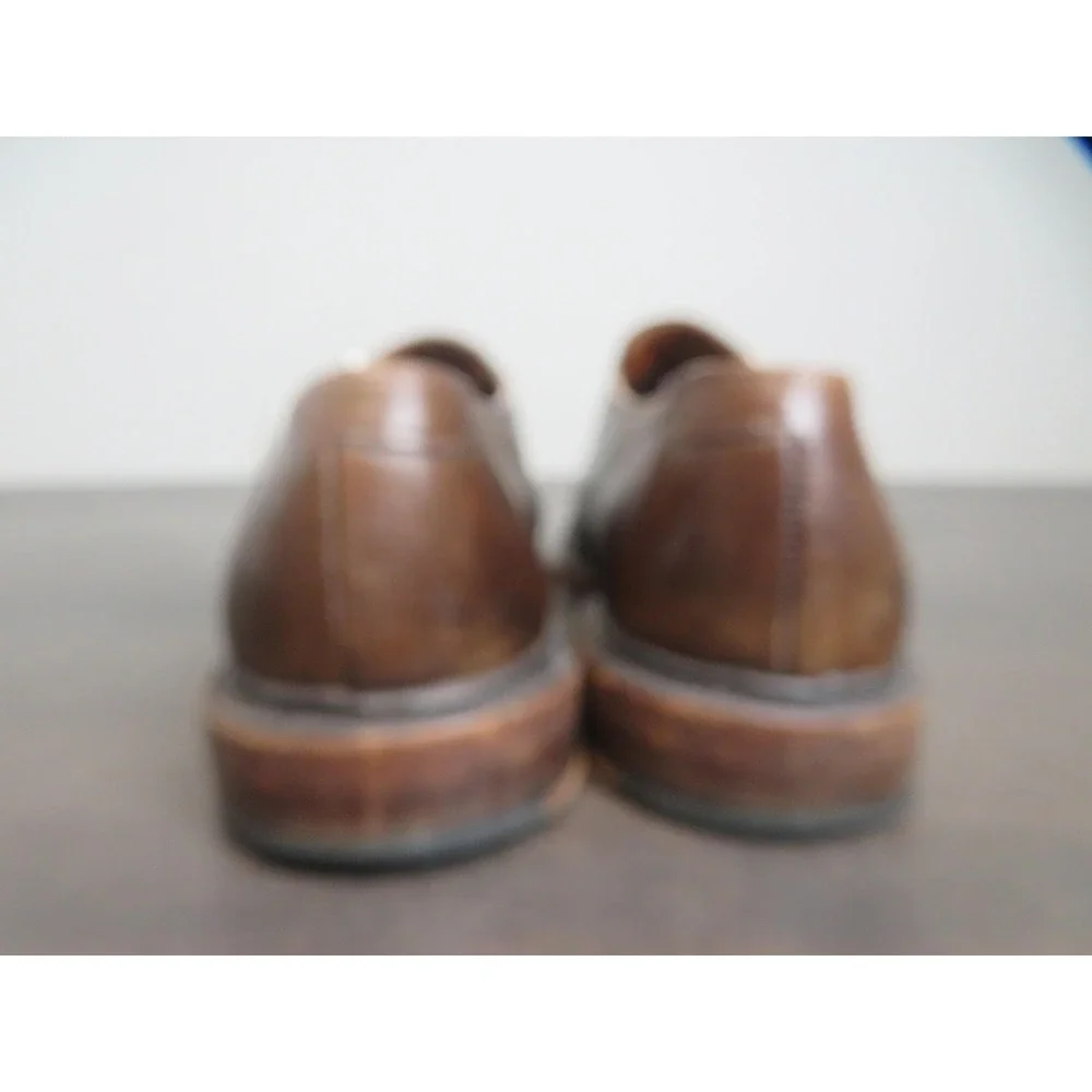 Allen Edmonds Norwich Shoes Mens Size 9 D Brown Monk Strap Made USA Leather